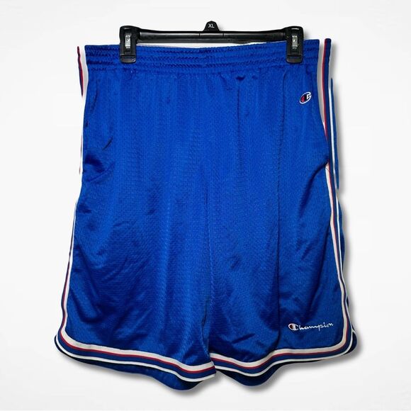 Retro Champion Athletic Blue Shorts XL - Picture 1 of 8